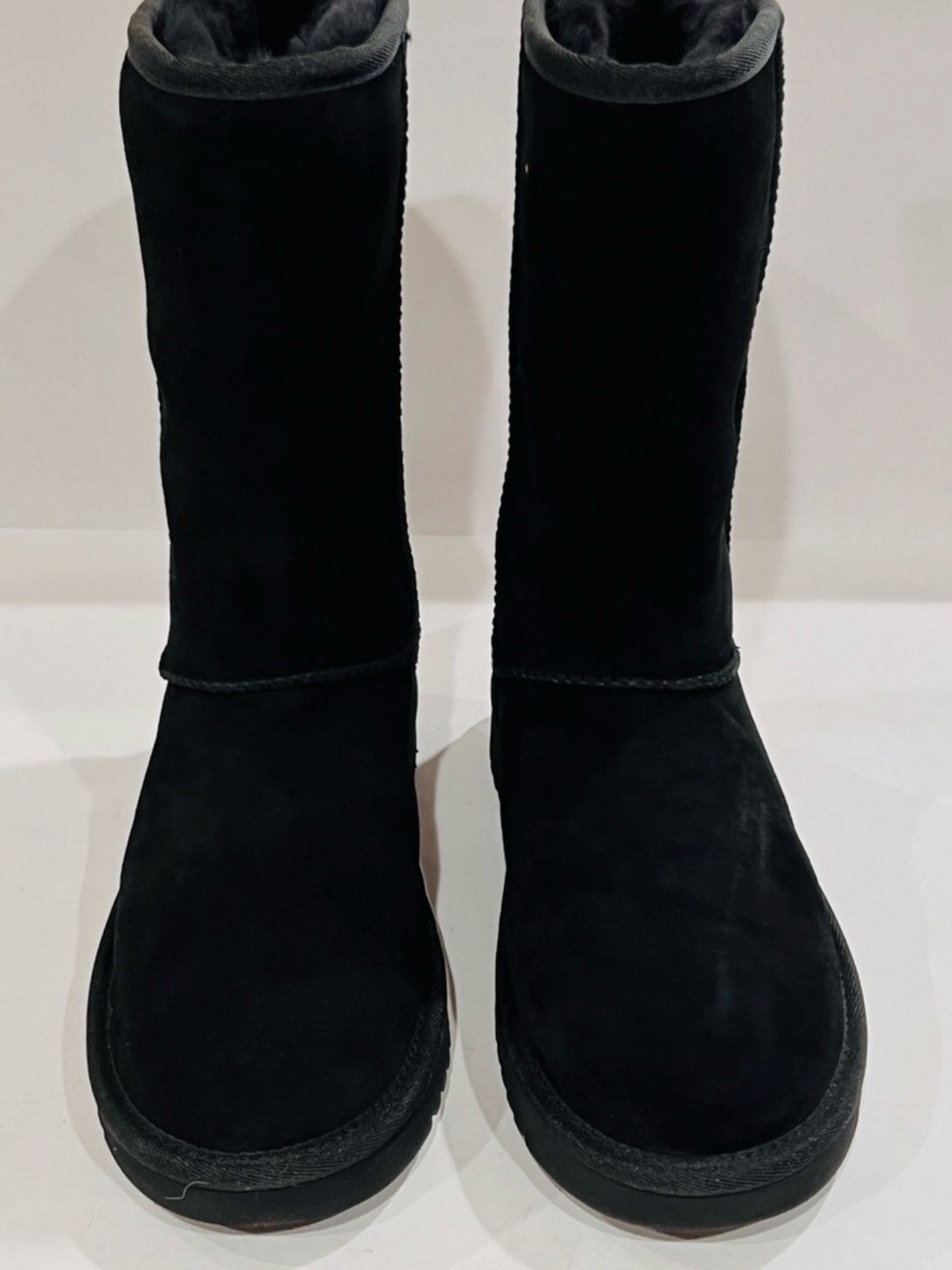 Koolaburra Black Suede Mid-Calf Winter Boots